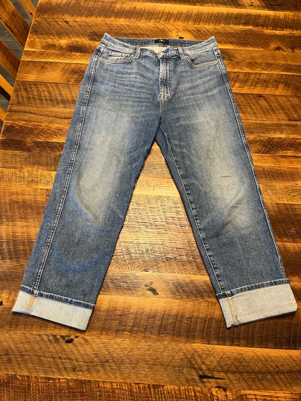 7 for All Mankind cropped jeans size 30 - Picture 2 of 8